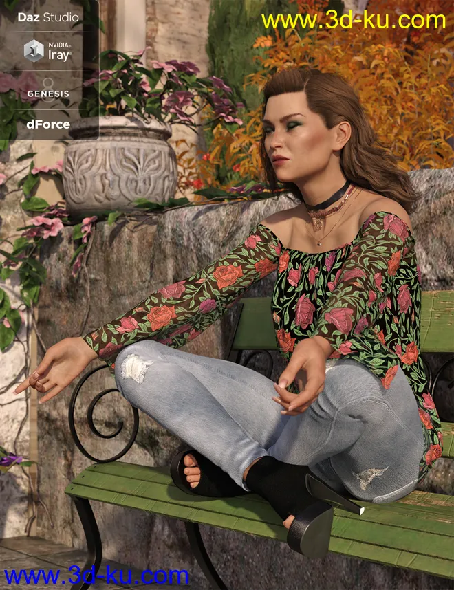 dForce Autumn Bloom Textures模型的图片7