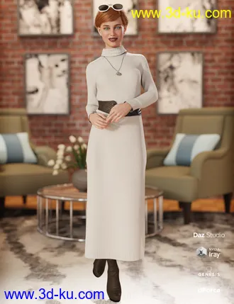 3D打印模型dForce Autumn Breeze Outfit for Genesis 8 Female(s)的图片