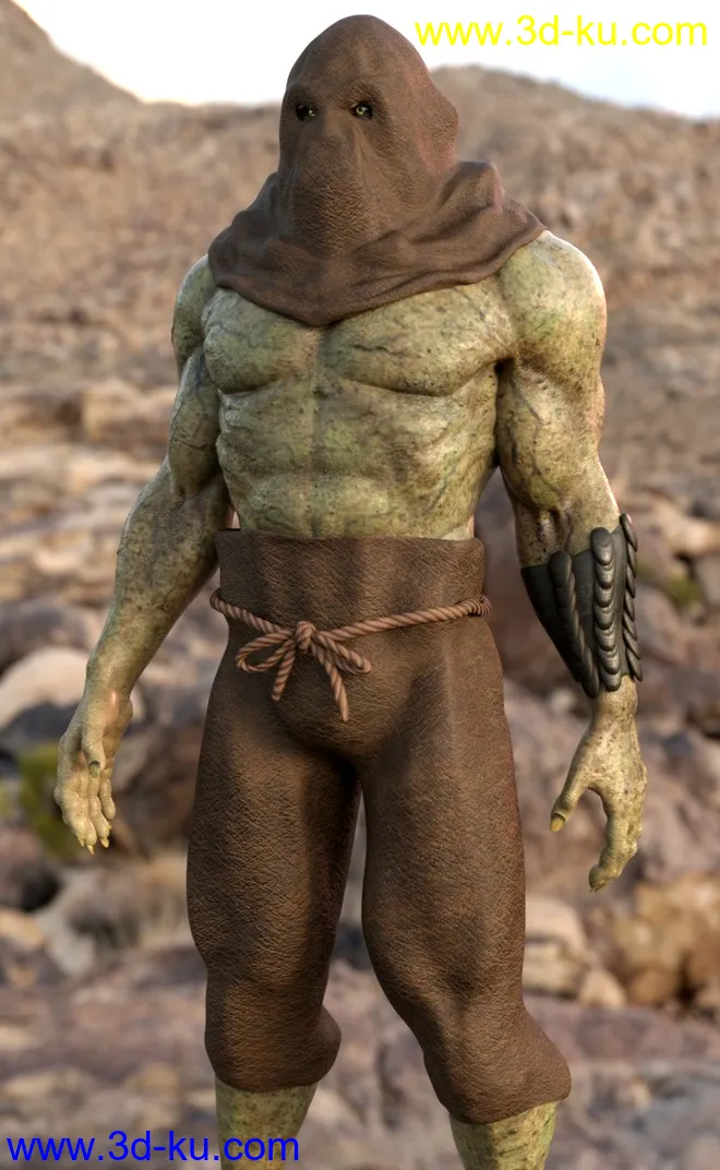 dForce Basic Outfit for Ogre HD and Genesis 8 Male模型的图片5