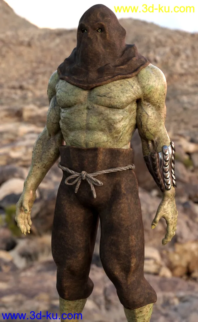 dForce Basic Outfit for Ogre HD and Genesis 8 Male模型的图片9