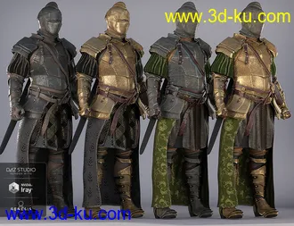 3D打印模型dForce Bellowtalons Knight Outfit Textures的图片