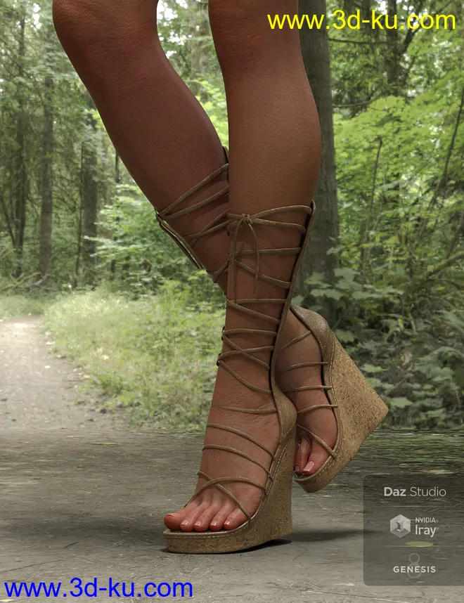 dforce Boho Style Outfit for Genesis 8 Female模型的图片1