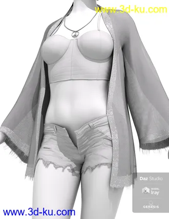 3D打印模型dforce Boho Style Outfit for Genesis 8 Female的图片