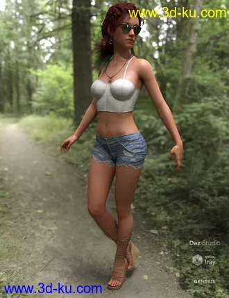 3D打印模型dforce Boho Style Outfit for Genesis 8 Female的图片
