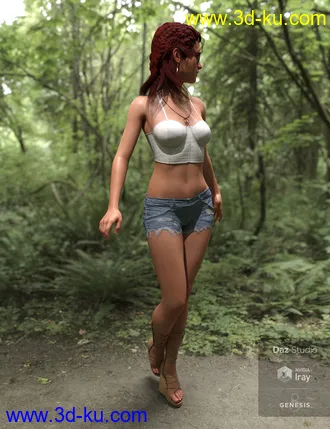 3D打印模型dforce Boho Style Outfit for Genesis 8 Female的图片