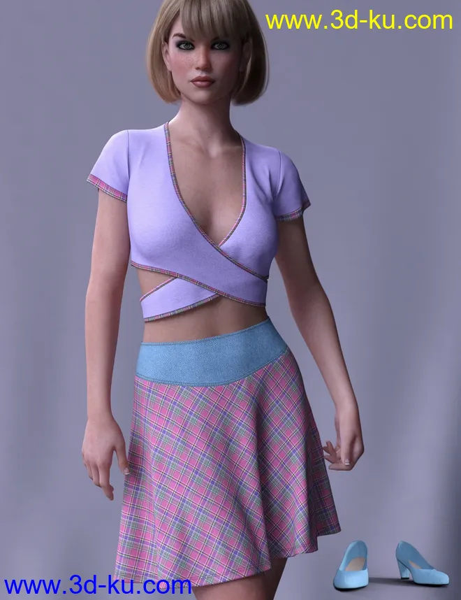 dForce Brazen Charm Outfit for Genesis 8 Female(s)模型的图片1