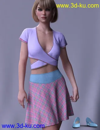 3D打印模型dForce Brazen Charm Outfit for Genesis 8 Female(s)的图片