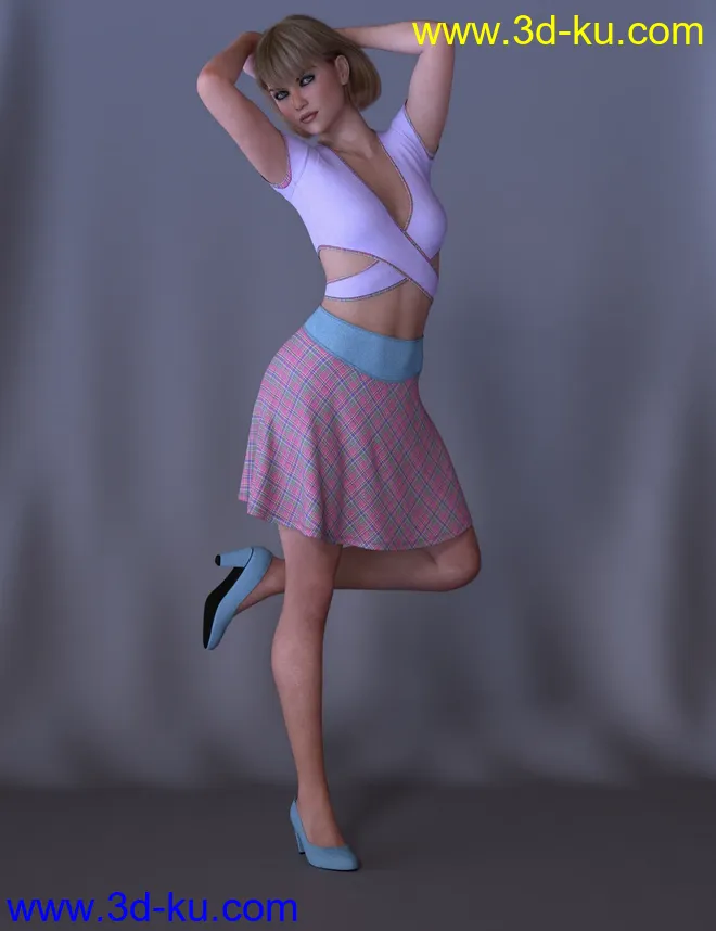 dForce Brazen Charm Outfit for Genesis 8 Female(s)模型的图片2