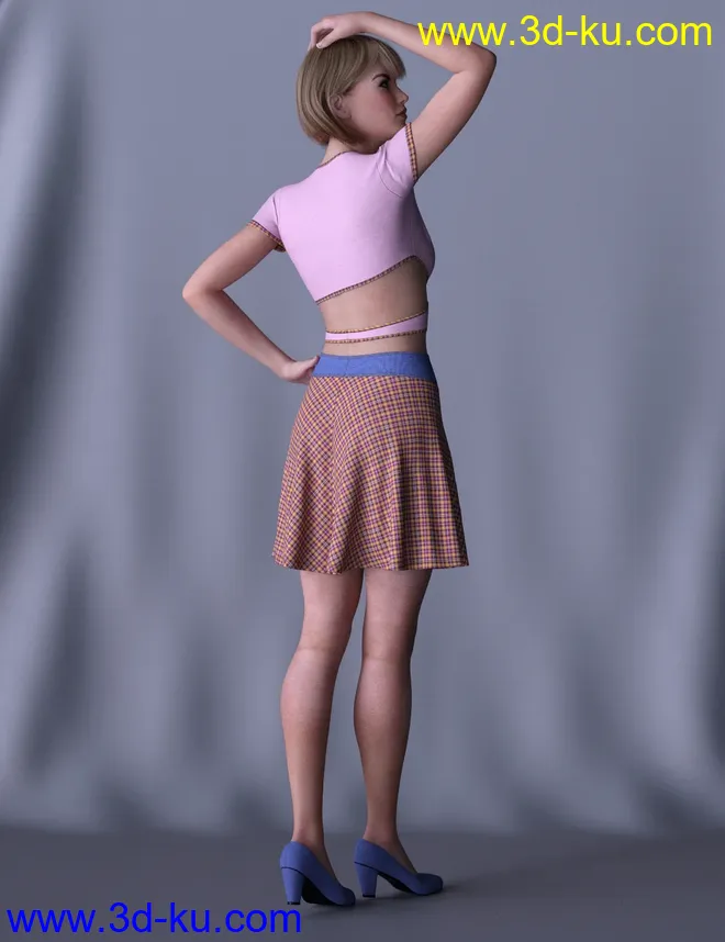 dForce Brazen Charm Outfit for Genesis 8 Female(s)模型的图片4