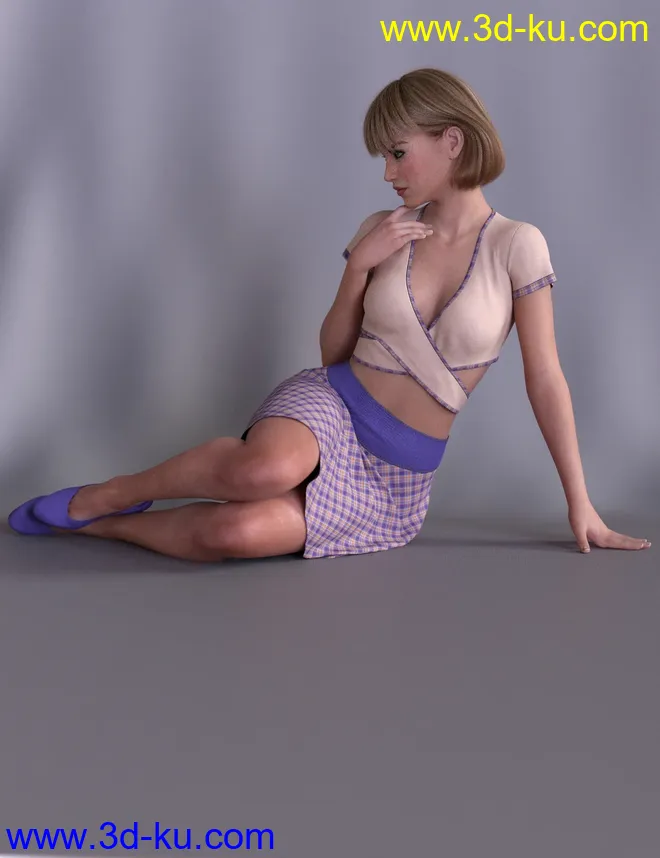 dForce Brazen Charm Outfit for Genesis 8 Female(s)模型的图片5