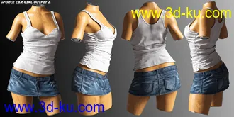 3D打印模型dForce Car Girl Outfits for Genesis 8 Female(s)的图片