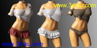 3D打印模型dForce Car Girl Outfits for Genesis 8 Female(s)的图片