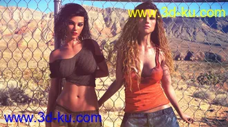 3D打印模型dForce Car Girl Outfits for Genesis 8 Female(s)的图片