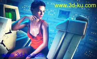 3D打印模型dForce Car Girl Outfits for Genesis 8 Female(s)的图片