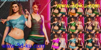 3D打印模型dForce Car Girl Outfits Textures的图片