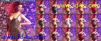 3D打印模型dForce Car Girl Outfits Textures的图片
