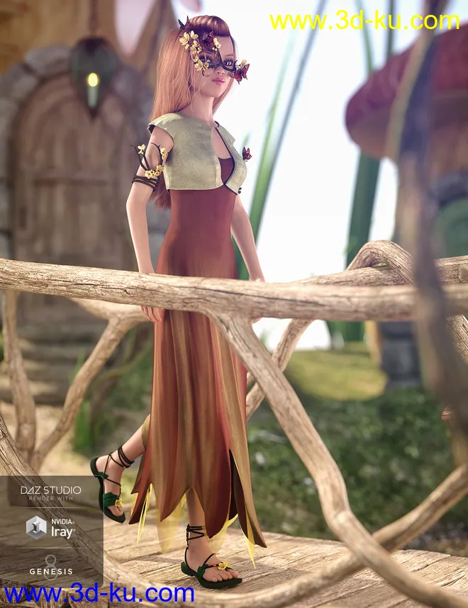 dForce Chrysalis Outfit Textures模型的图片3