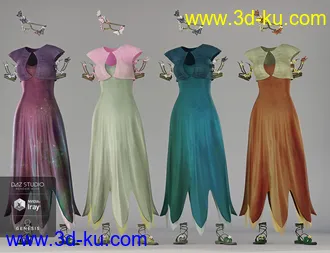 3D打印模型dForce Chrysalis Outfit Textures的图片