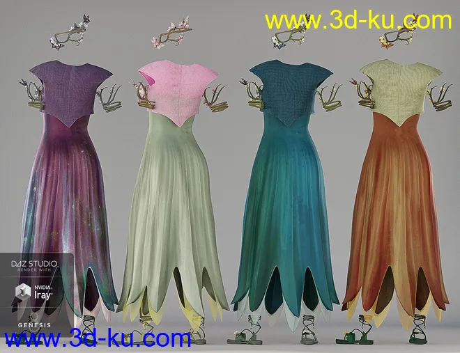 dForce Chrysalis Outfit Textures模型的图片7