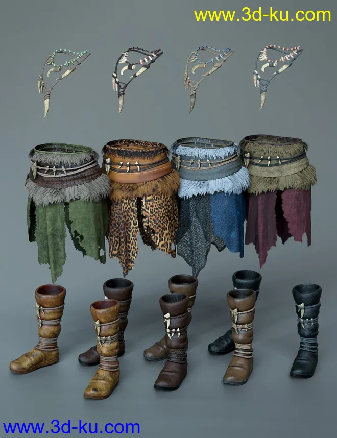 dForce Cimmerian Outfit Textures模型的图片1