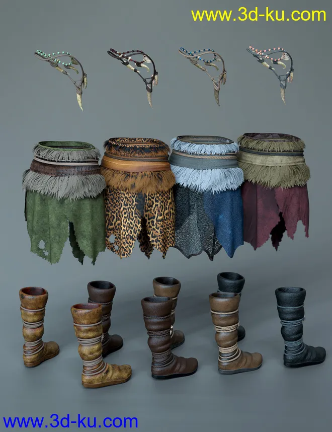 dForce Cimmerian Outfit Textures模型的图片6