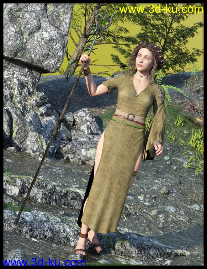 dForce Cirth Outfit for Genesis 8 Female(s)模型的图片1
