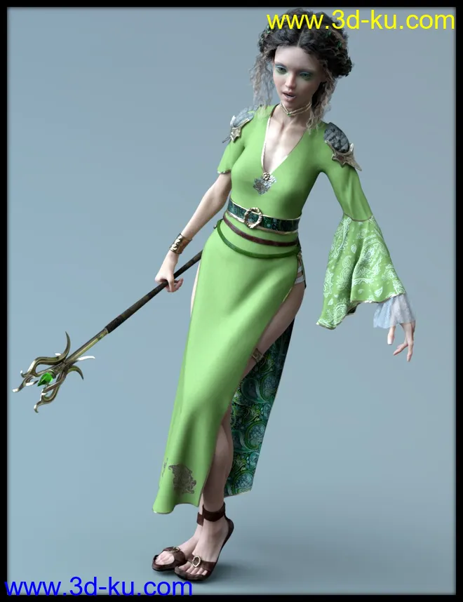 dForce Cirth Outfit for Genesis 8 Female(s)模型的图片2