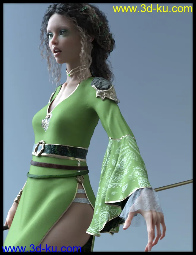 dForce Cirth Outfit for Genesis 8 Female(s)模型的图片4