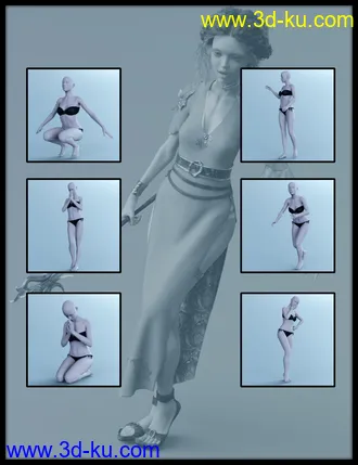 3D打印模型dForce Cirth Outfit for Genesis 8 Female(s)的图片
