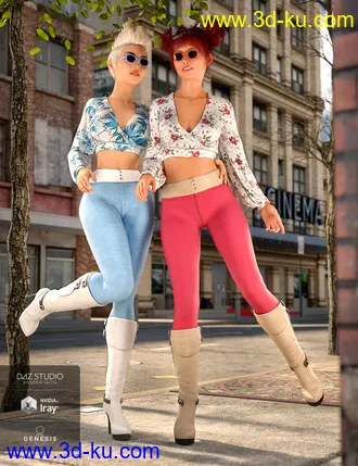 3D打印模型dForce City Sleek Outfit Textures的图片