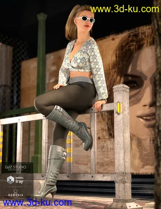 3D打印模型dForce City Sleek Outfit Textures的图片