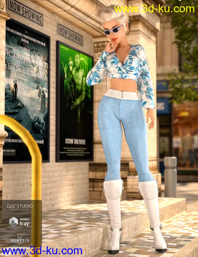 dForce City Sleek Outfit Textures模型的图片4