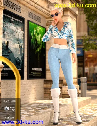 3D打印模型dForce City Sleek Outfit Textures的图片