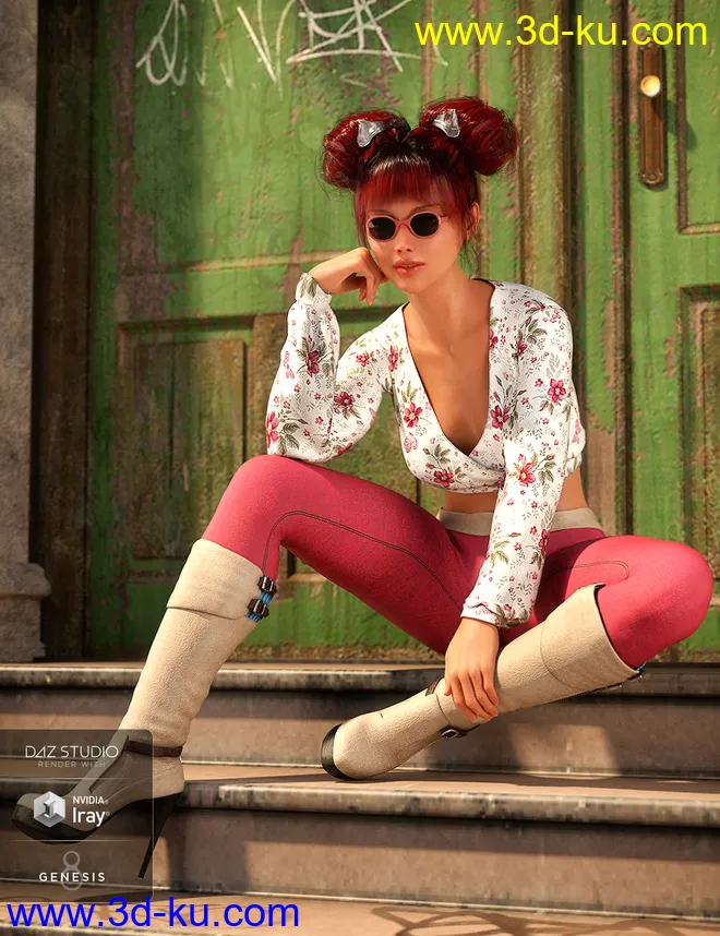 dForce City Sleek Outfit Textures模型的图片5