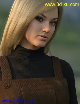 3D打印模型dForce Corduroy Jumper Outfit for Genesis 8 Female(s)的图片