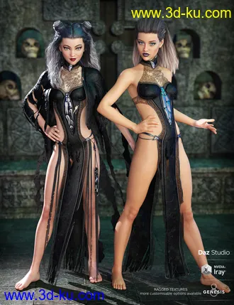 3D打印模型dForce Corveyn Outfit for Genesis 8 Female(s)的图片