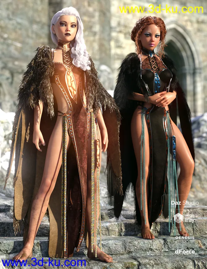 dForce Corveyn Outfit Textures模型的图片1