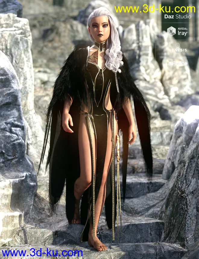 dForce Corveyn Outfit Textures模型的图片3