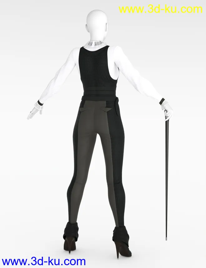 dForce Countessa Outfit for Genesis 8 Female(s)模型的图片15