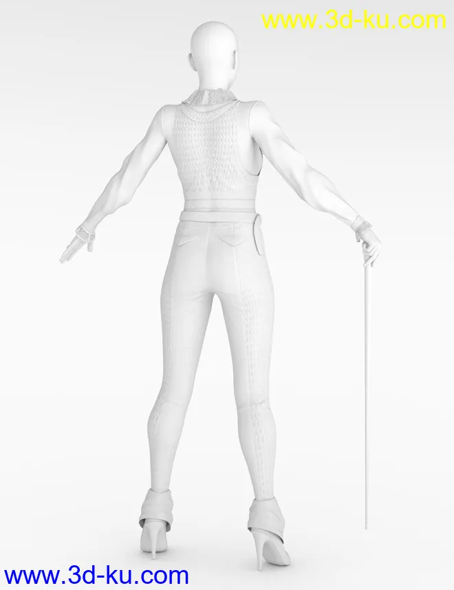 dForce Countessa Outfit for Genesis 8 Female(s)模型的图片17