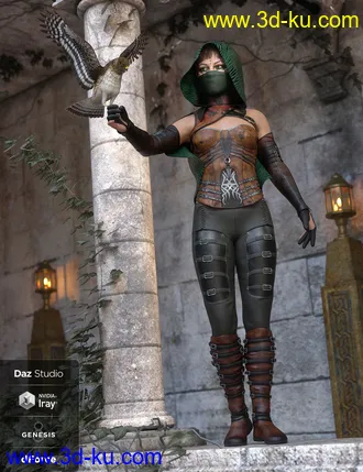 3D打印模型dForce Crimsoneye Outfit Textures的图片