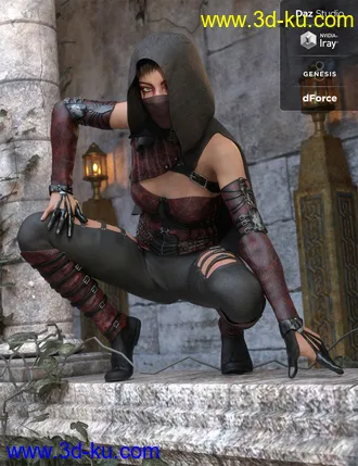 3D打印模型dForce Crimsoneye Outfit Textures的图片