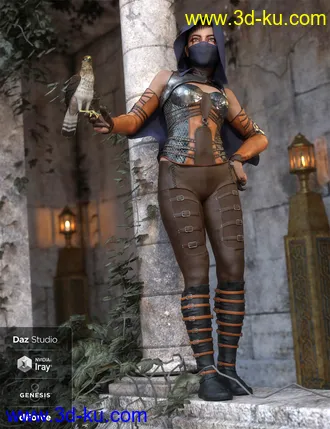 3D打印模型dForce Crimsoneye Outfit Textures的图片