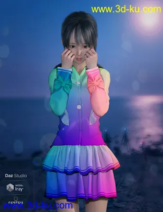 3D打印模型dForce Cute Clothes for Genesis 8 Female(s)的图片