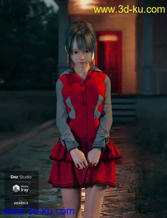 3D打印模型dForce Cute Clothes for Genesis 8 Female(s)的图片