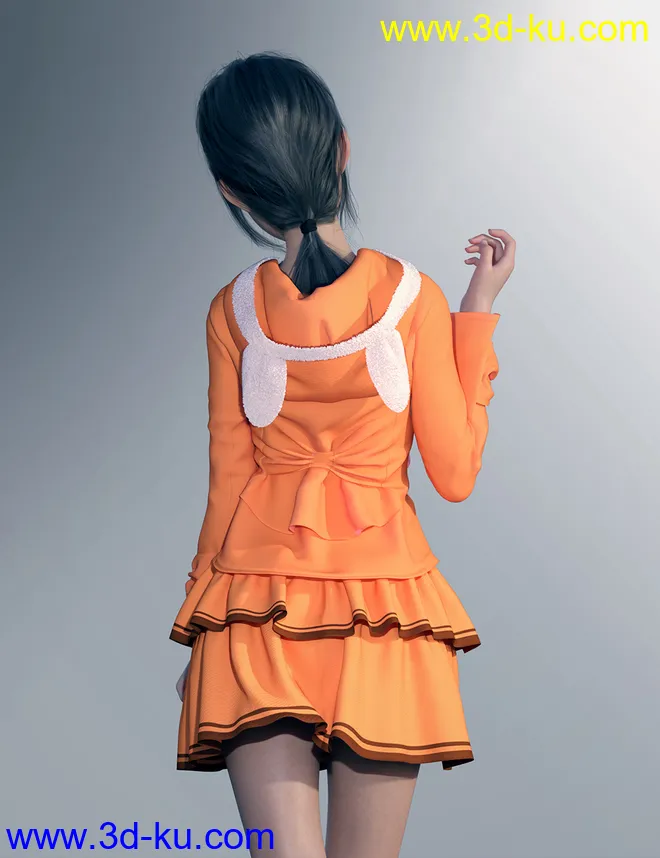 dForce Cute Clothes for Genesis 8 Female(s)模型的图片6