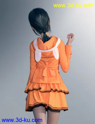3D打印模型dForce Cute Clothes for Genesis 8 Female(s)的图片