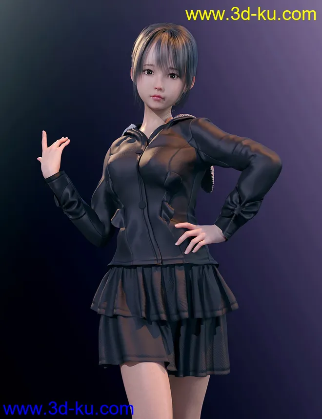 dForce Cute Clothes for Genesis 8 Female(s)模型的图片7
