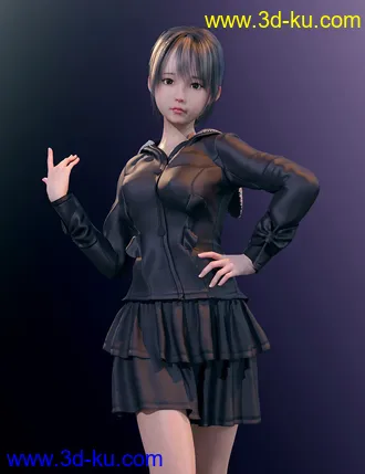 3D打印模型dForce Cute Clothes for Genesis 8 Female(s)的图片