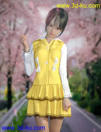 3D打印模型dForce Cute Clothes for Genesis 8 Female(s)的图片